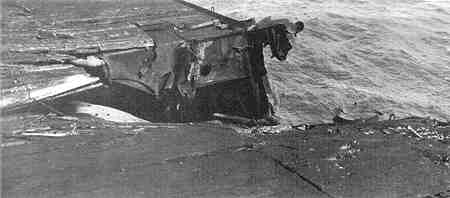 USS Essex Flight Deck Damage