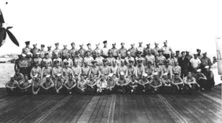 Pilots and Crew Aboard USS Essex