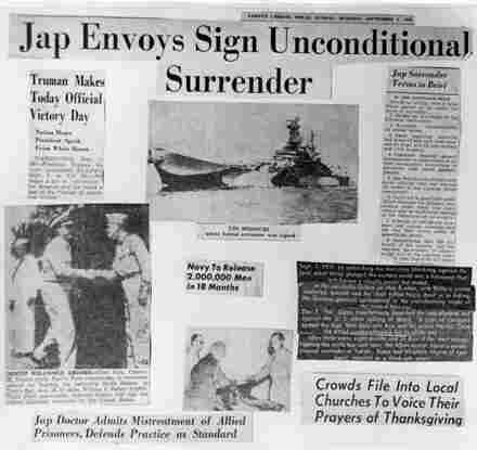 Headlines - Japanese Sign Surrender