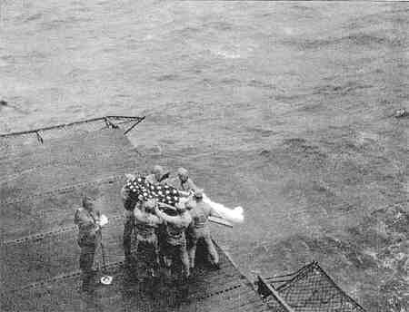 USS Essex - Burial at Sea