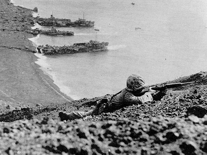 Marines Fighting on Iwo Jima