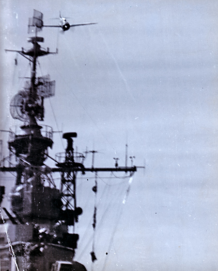 USS Essex Attacked by Kamikaze