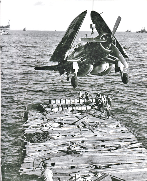 Loading Corsairs - USS Essex