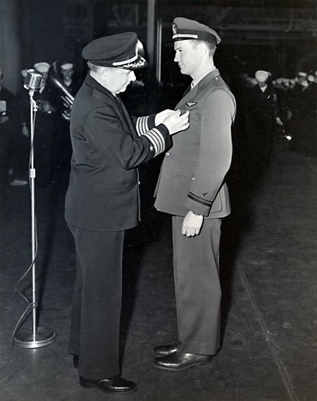 Lt(jg) Thomas Getting Air Medal, USS Ranger