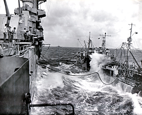 USS Essex Refueling - 1945