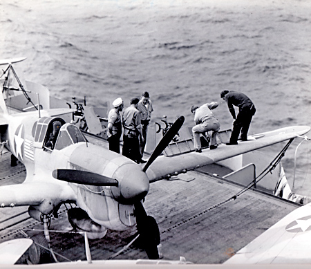 P-38s on USS Ranger